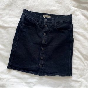 Madewell Button Jean Denim Skirt